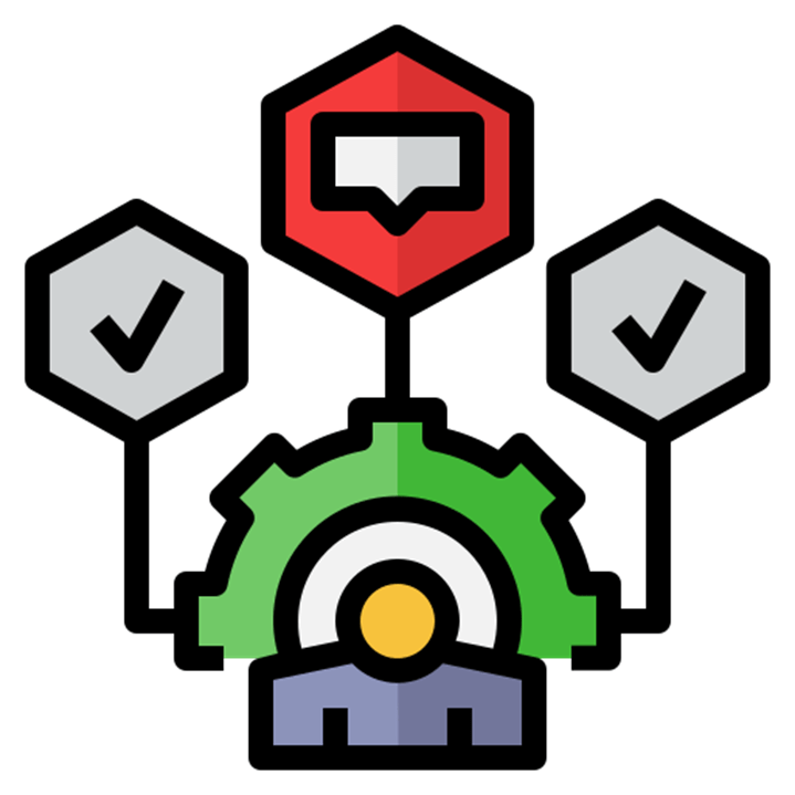 Ícone que demonstra a modularidade e versatilidade da plataforma do robô autônomo tx4.
