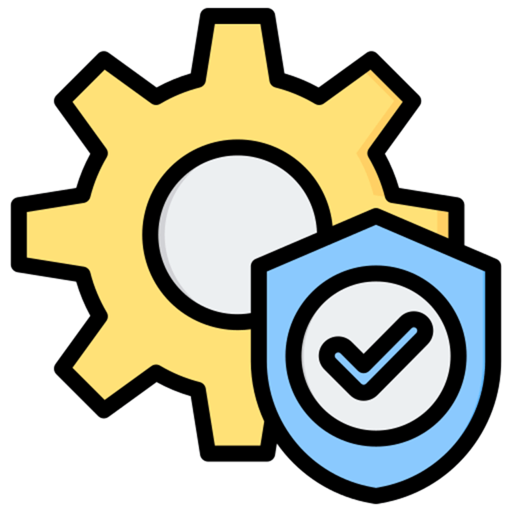 Ícone que demonstra o alto nível de segurança dos equipamentos do robô autônomo TX4.