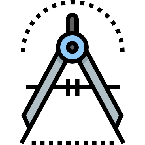 Ícone de compasso demonstrando a alta precisão embarcada no equipamento do robô autônomo TX4.