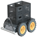 Desenho em 3D do robô autônomo de operações agrícolas, AGR 125