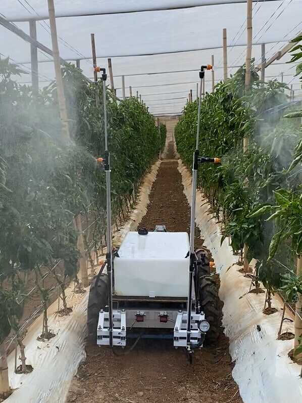 EEficiência de pulverização do Agrobotz AGR 125, em modo de pulverizador autônomo